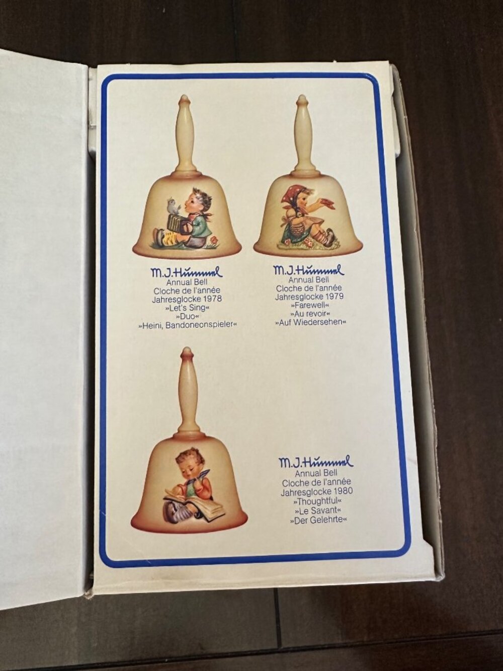 Vintage M.J. Hummel Annual Bell 1980 Third Edition By Goebel In Bas Relief - Picture 7 of 16